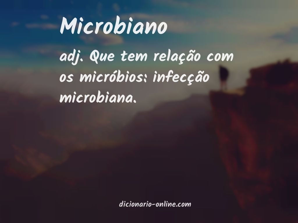 Significado de microbiano