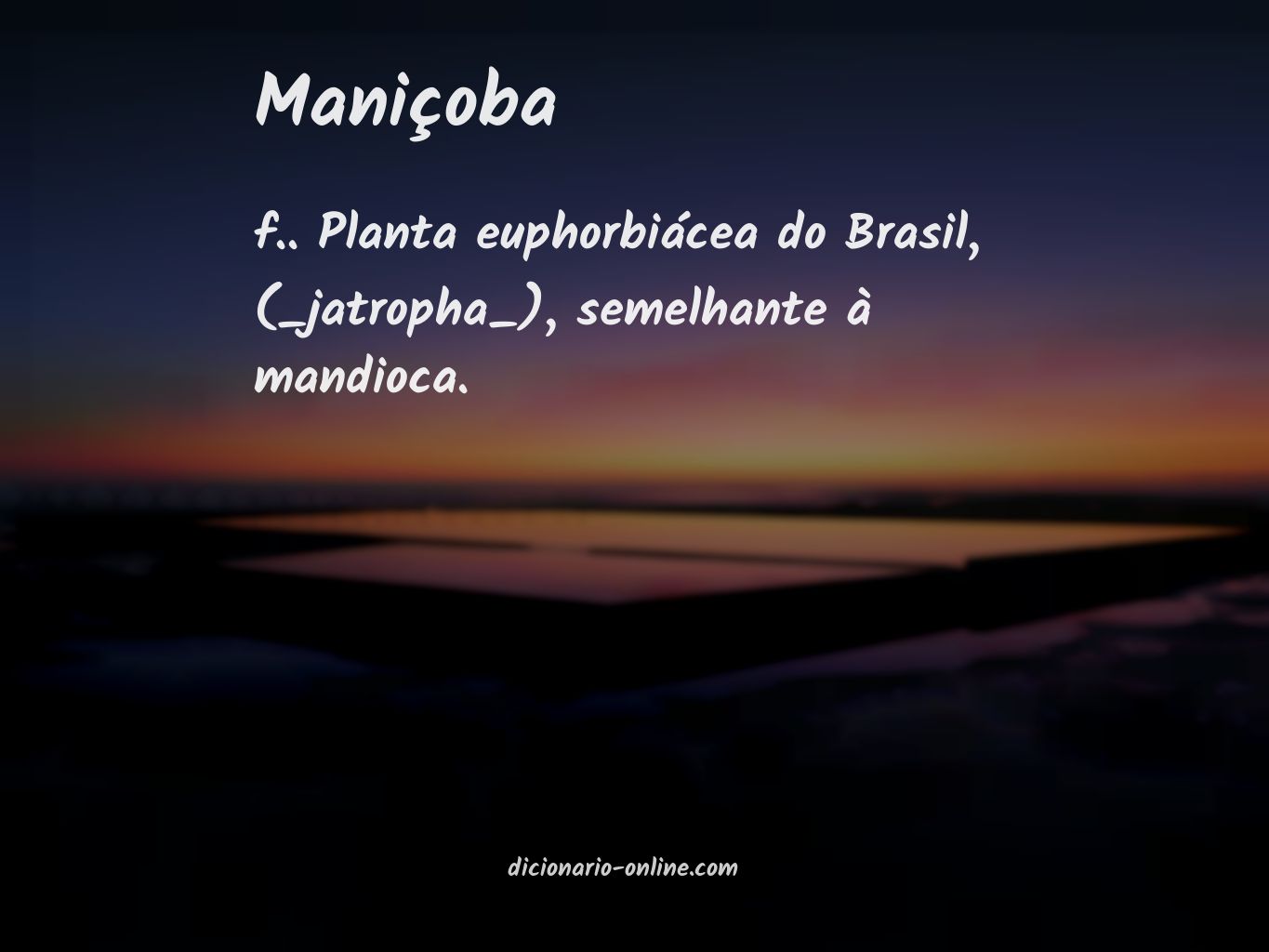 Significado de maniçoba