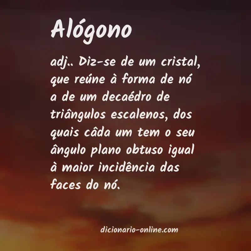Significado de alógono