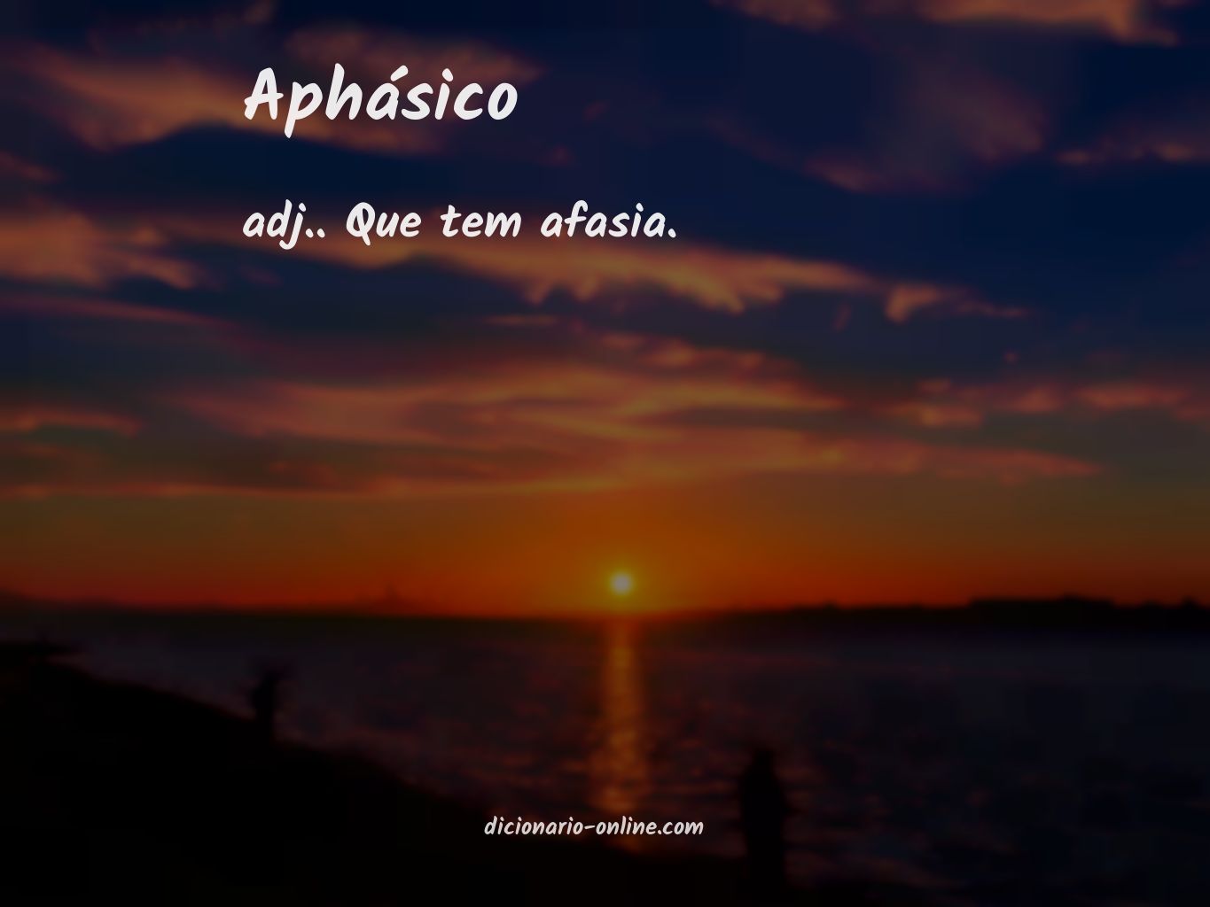 Significado de aphásico