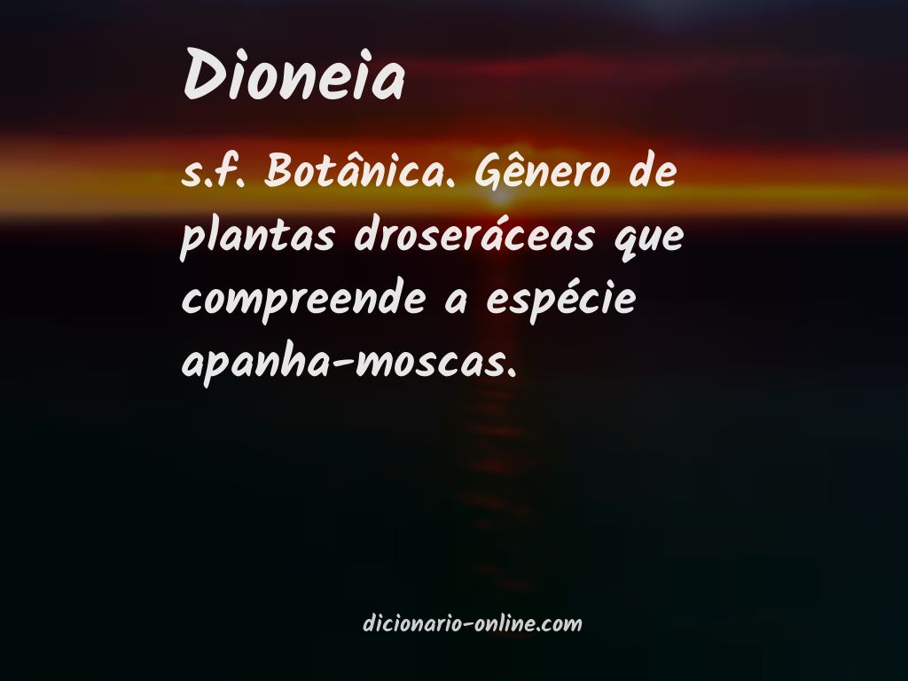 Significado de dioneia