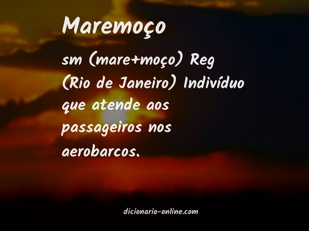 Significado de maremoço