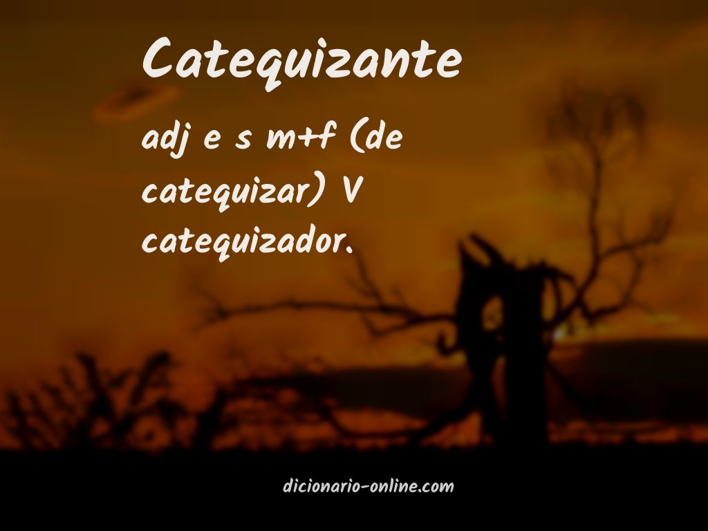 Significado de catequizante