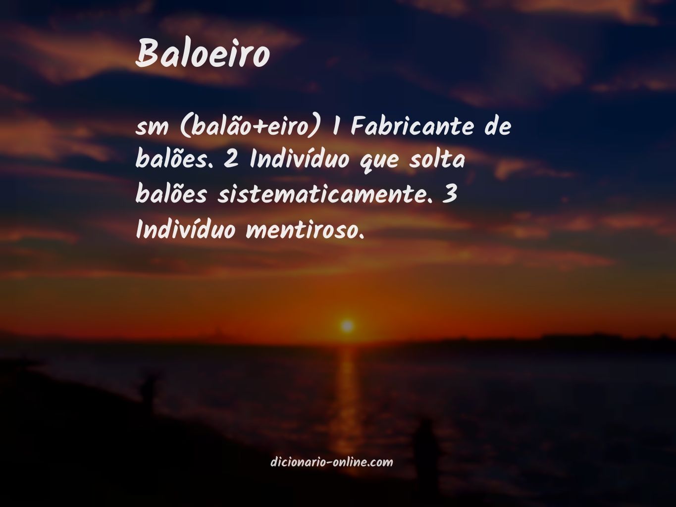 Significado de baloeiro