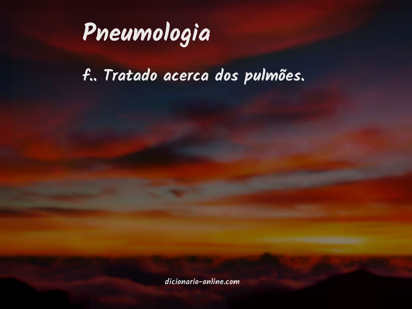 Significado de pneumologia