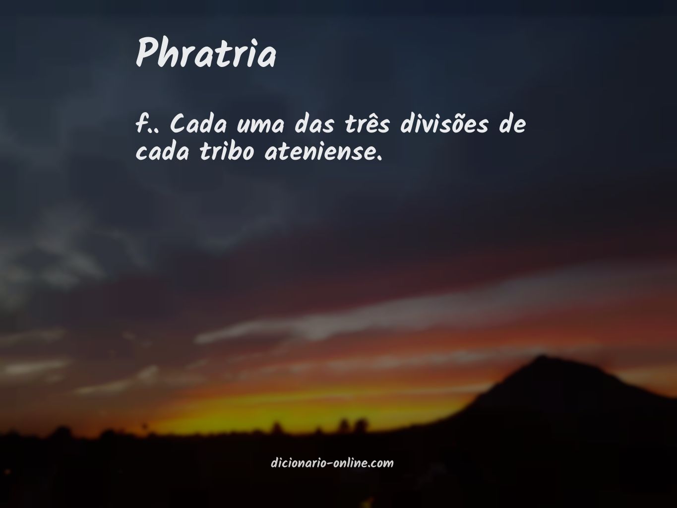 Significado de phratria