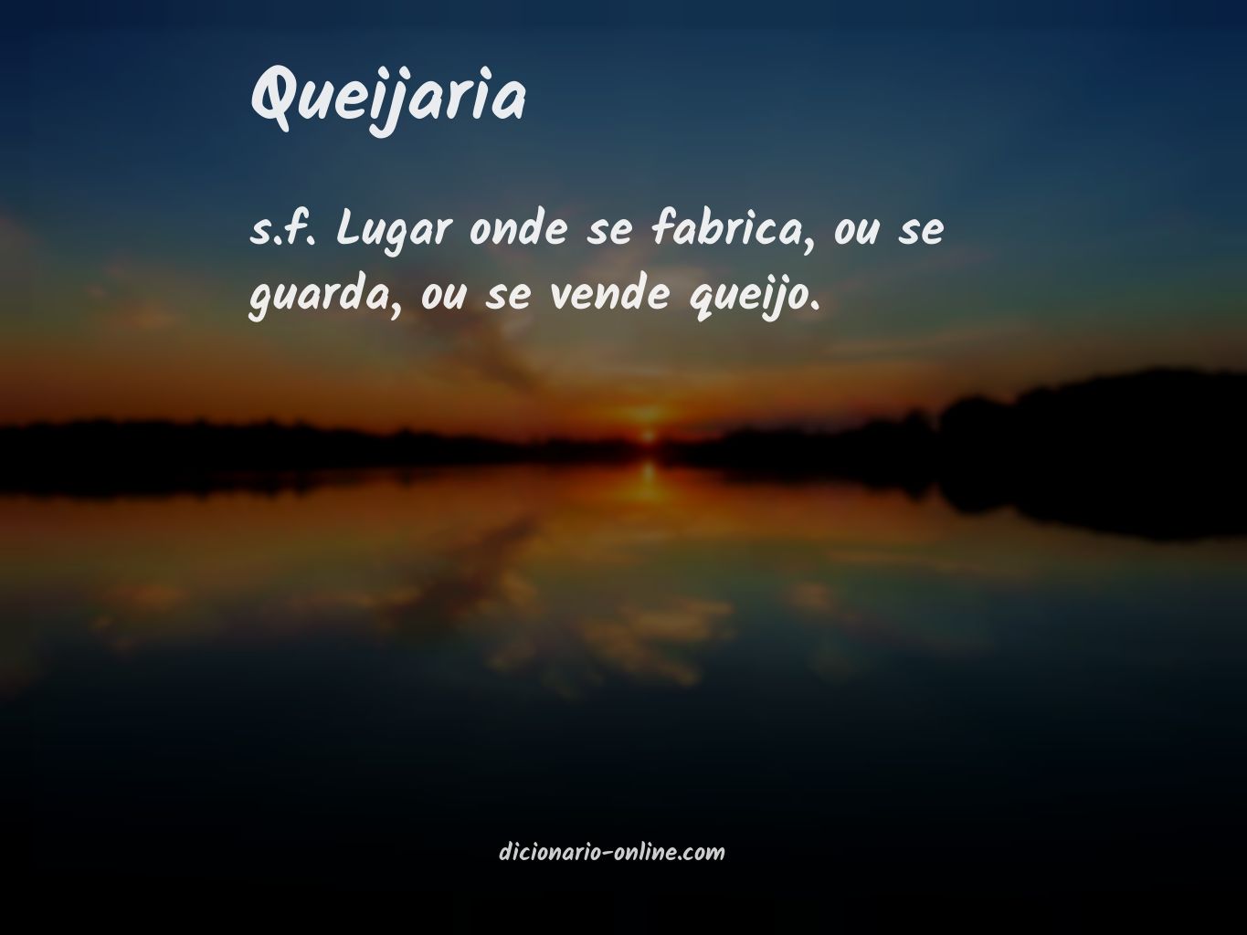 Significado de queijaria