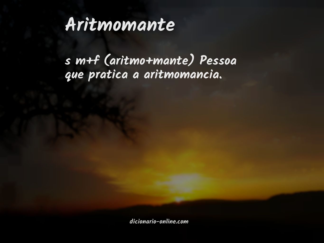 Significado de aritmomante