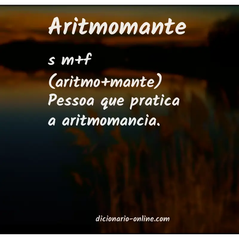 Significado de aritmomante