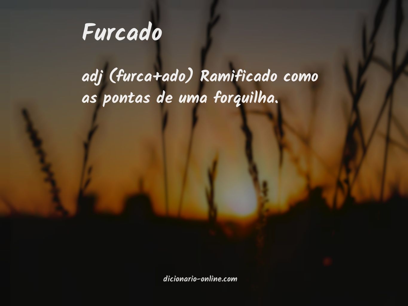 Significado de furcado