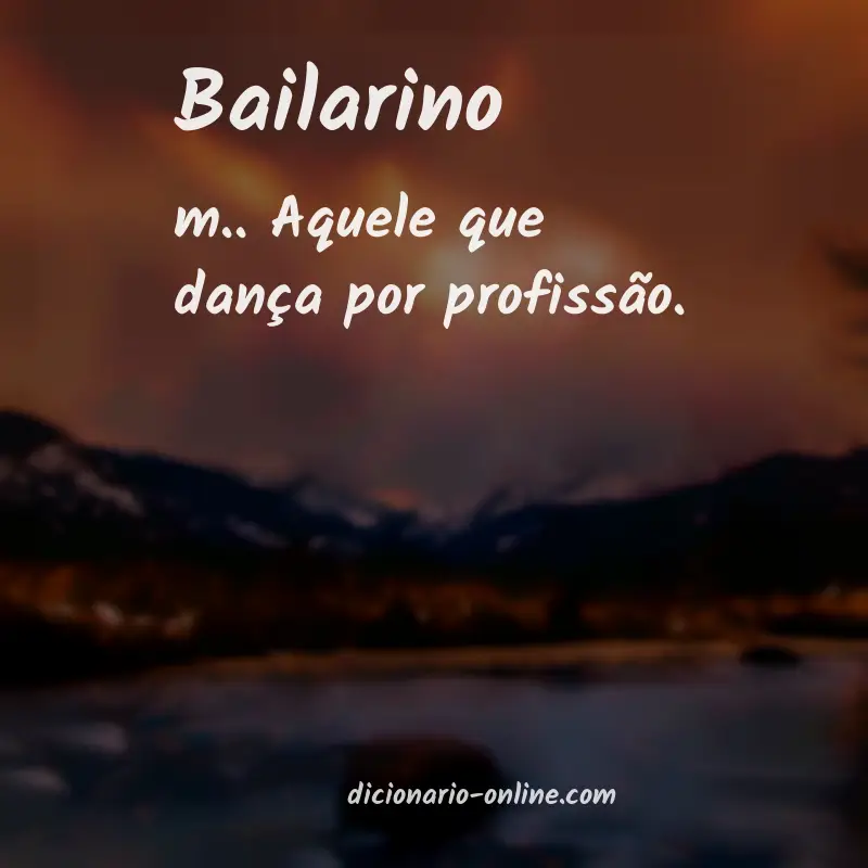 Significado de bailarino