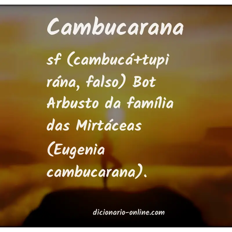 Significado de cambucarana