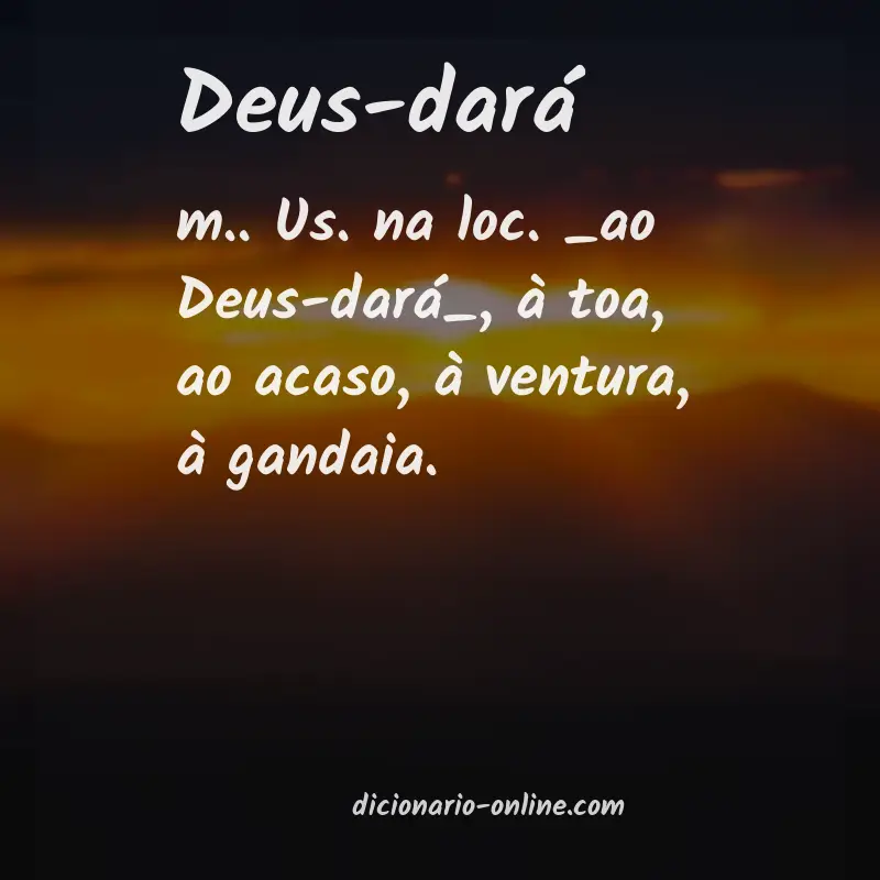 Significado de deus-dará