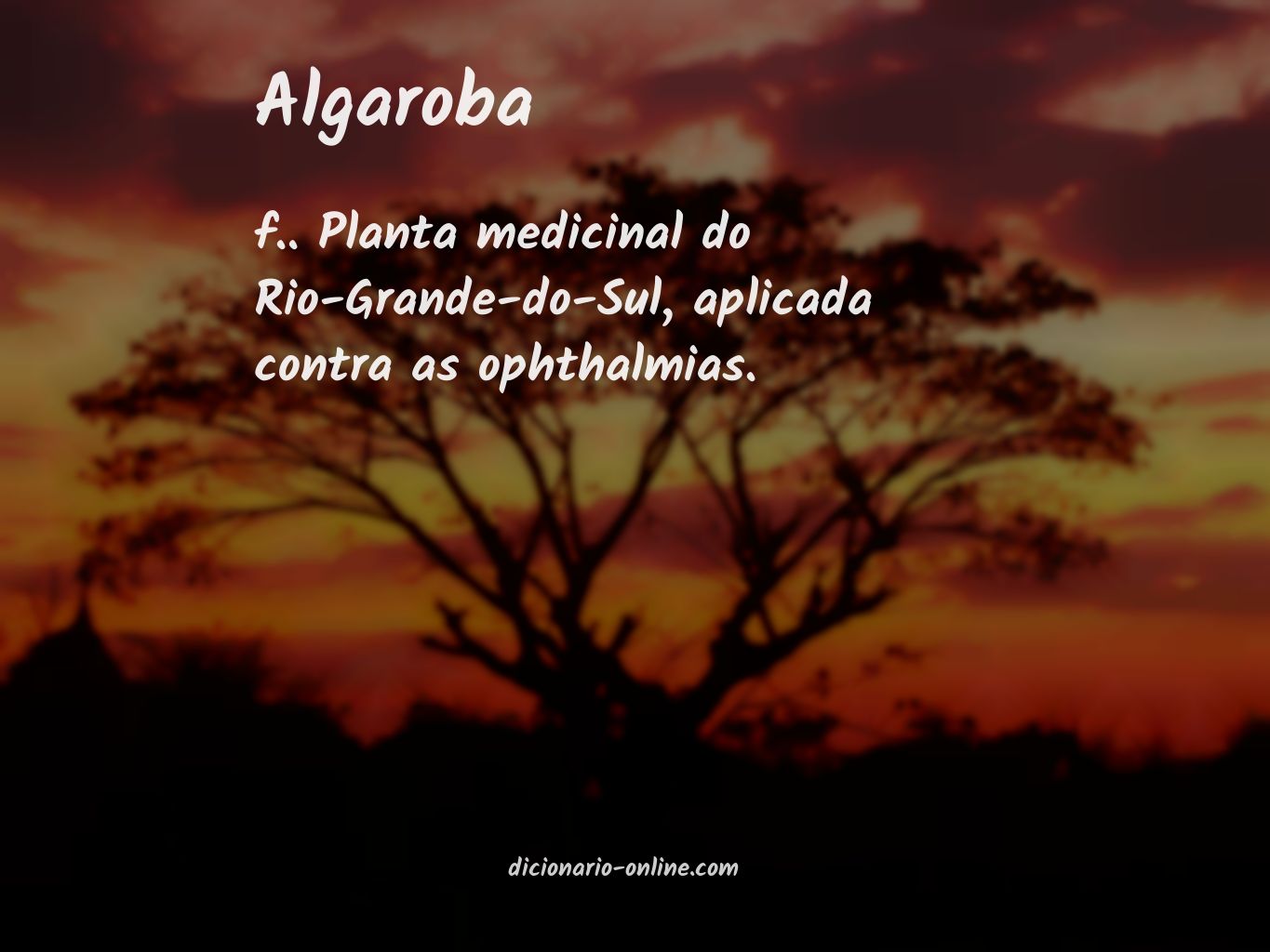 Significado de algaroba