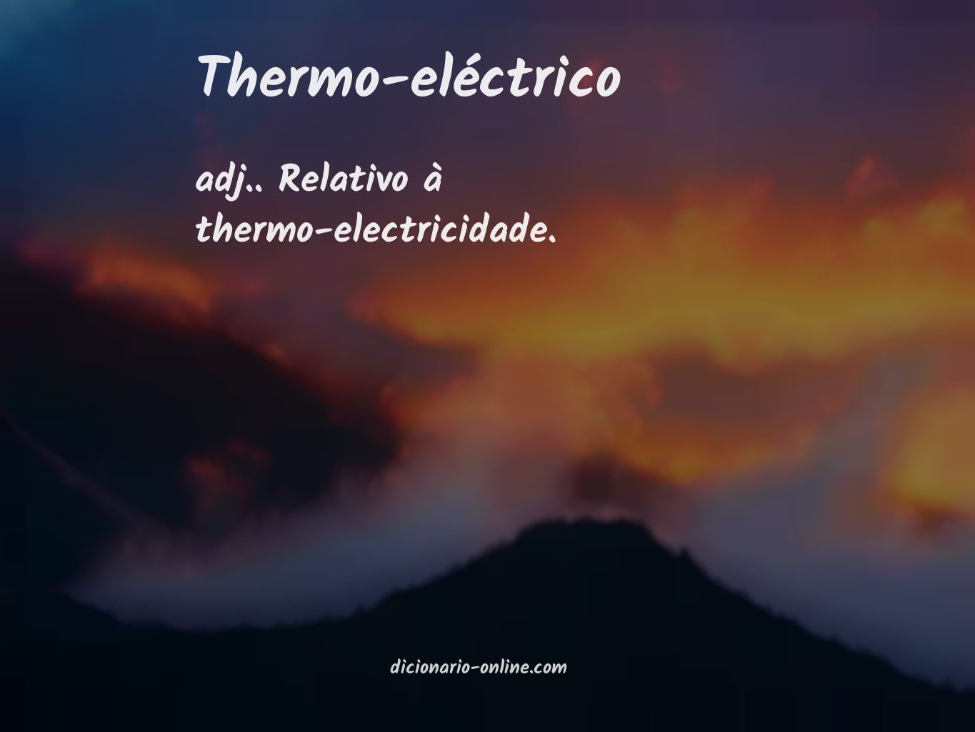 Significado de thermo-eléctrico