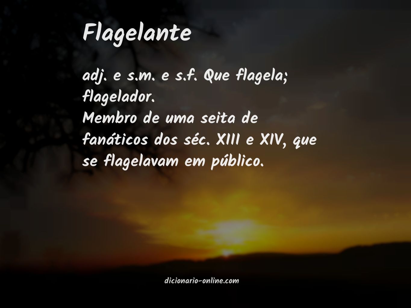 Significado de flagelante