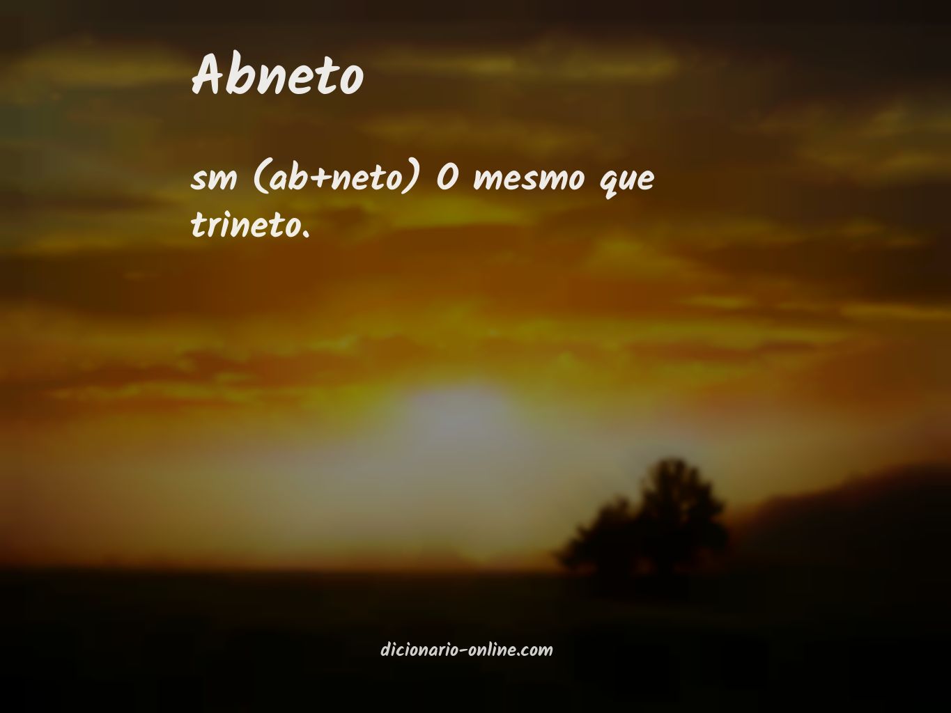 Significado de abneto