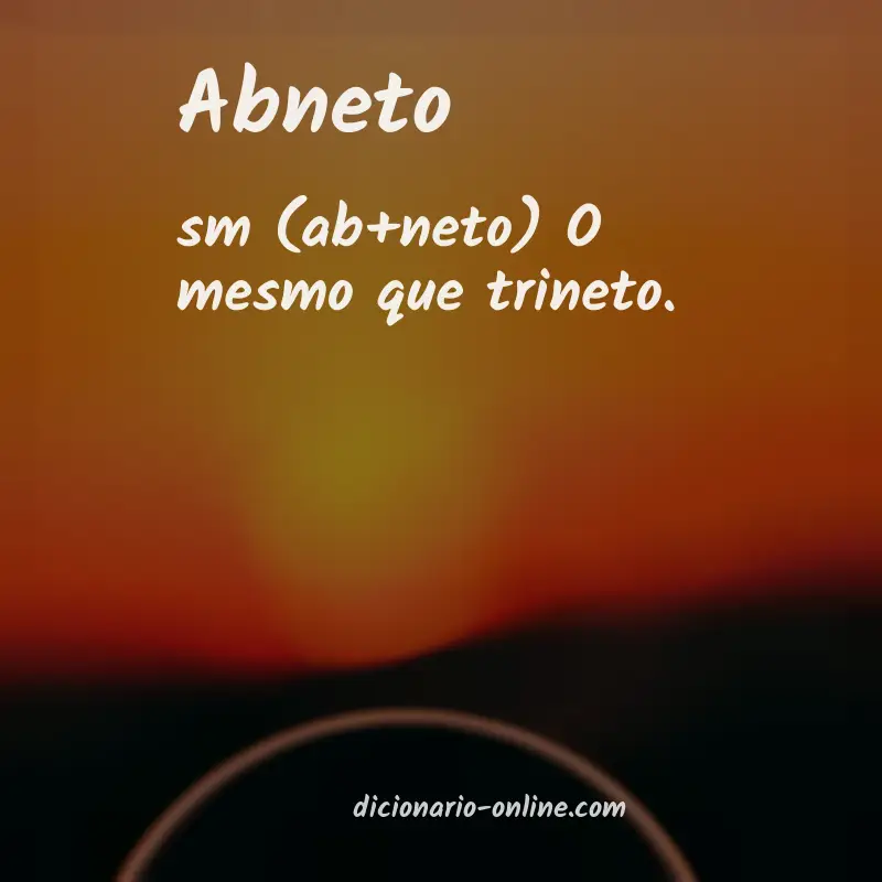 Significado de abneto