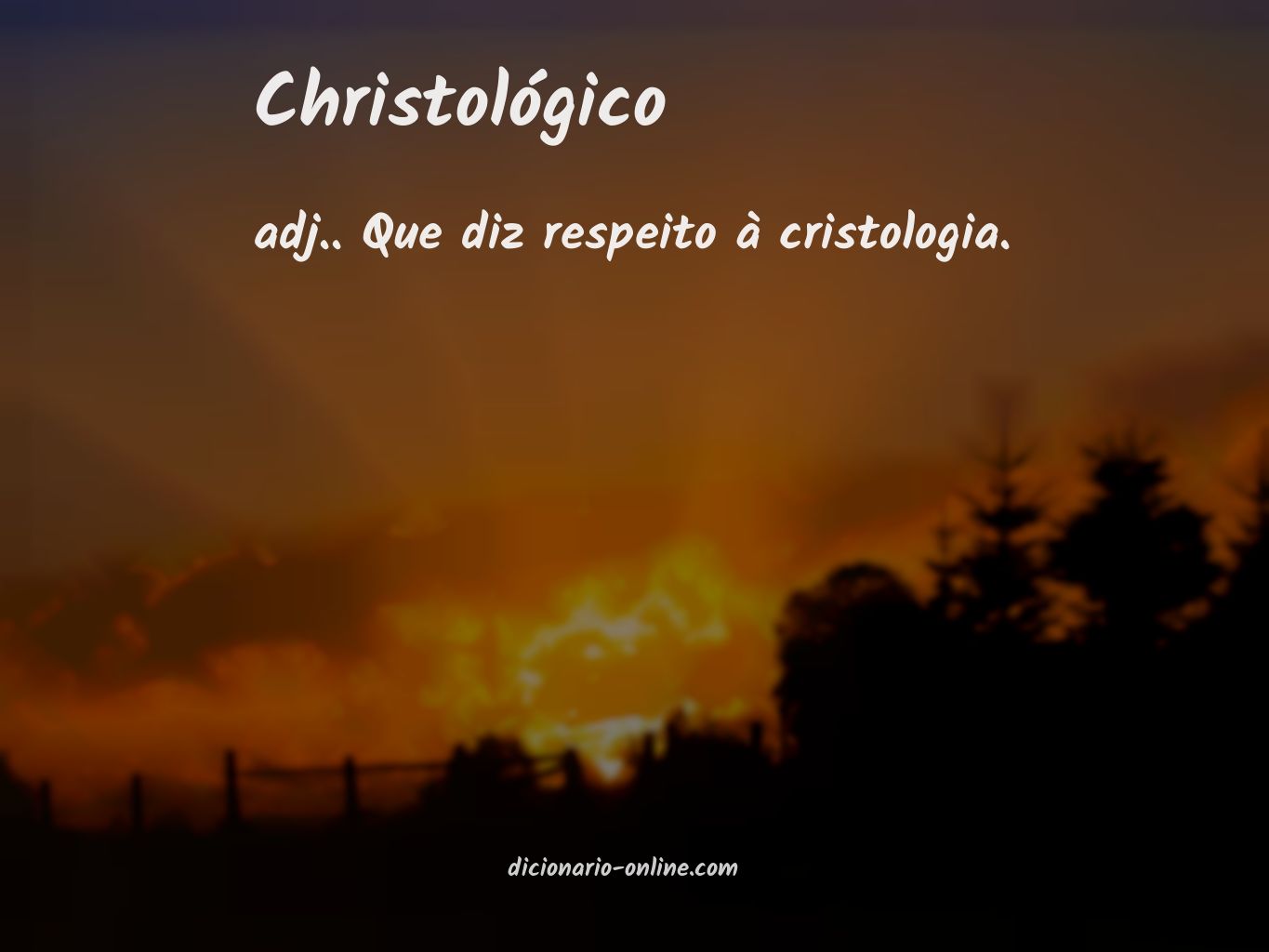 Significado de christológico