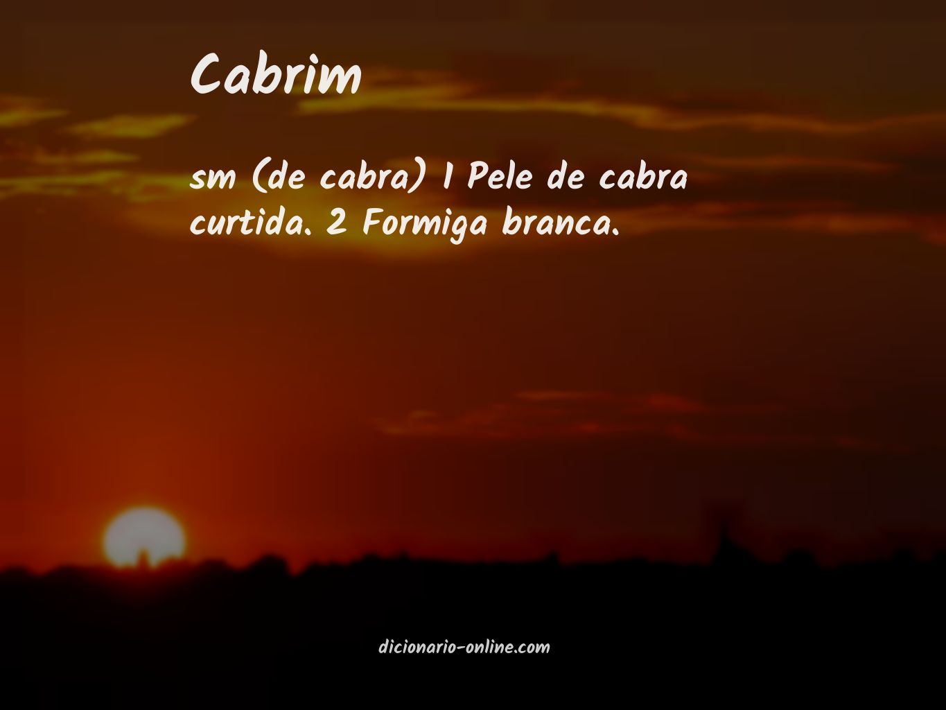 Significado de cabrim