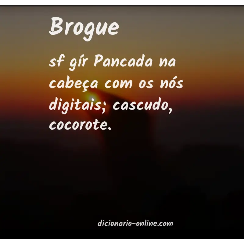 Significado de brogue