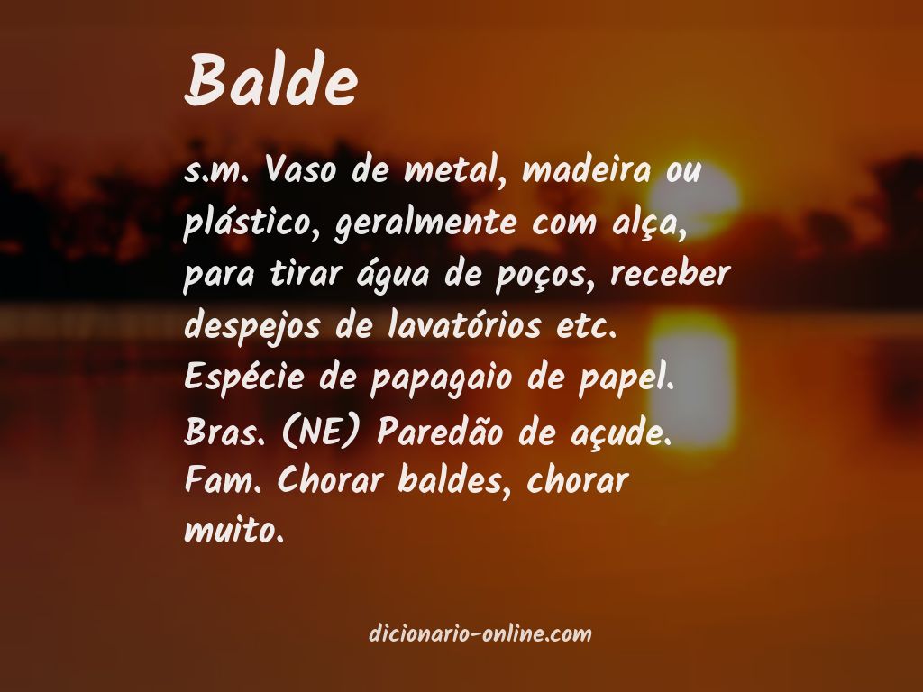 Significado de balde