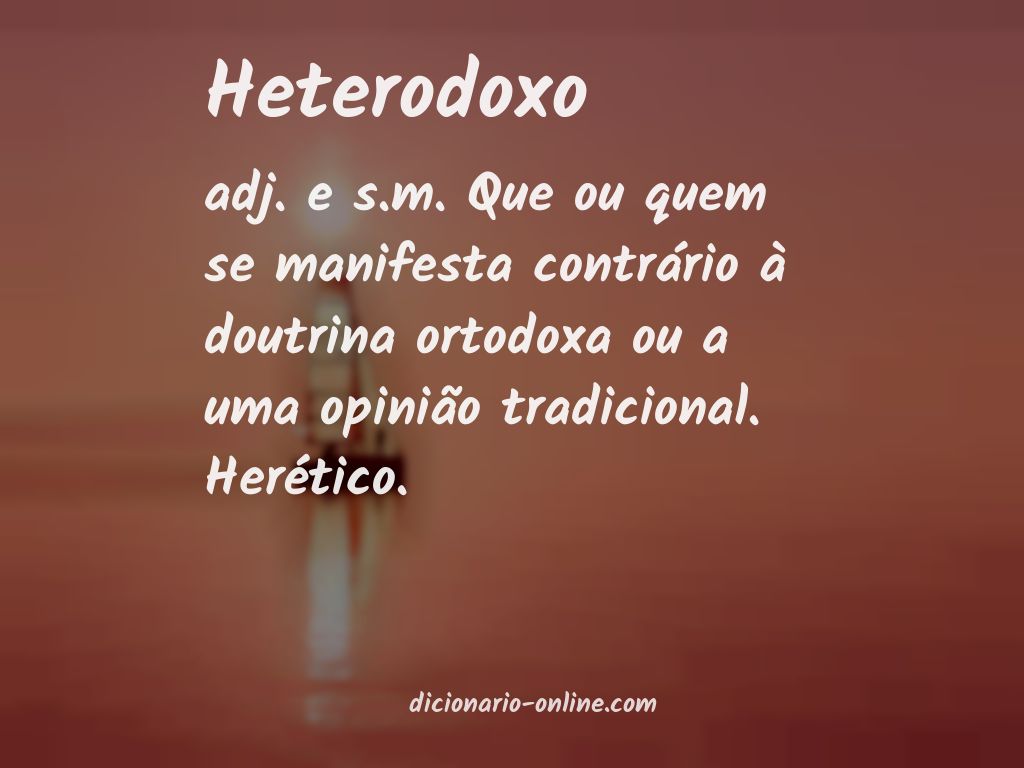 Significado de heterodoxo