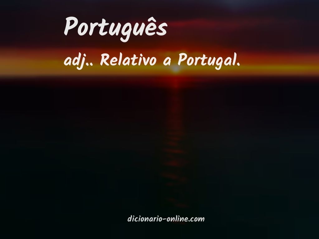 Significado de português