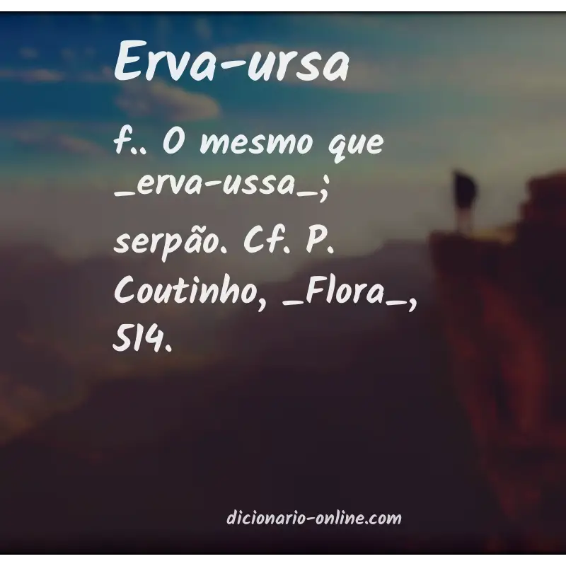 Significado de erva-ursa