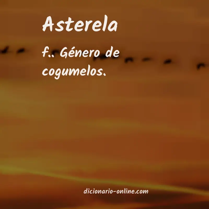 Significado de asterela
