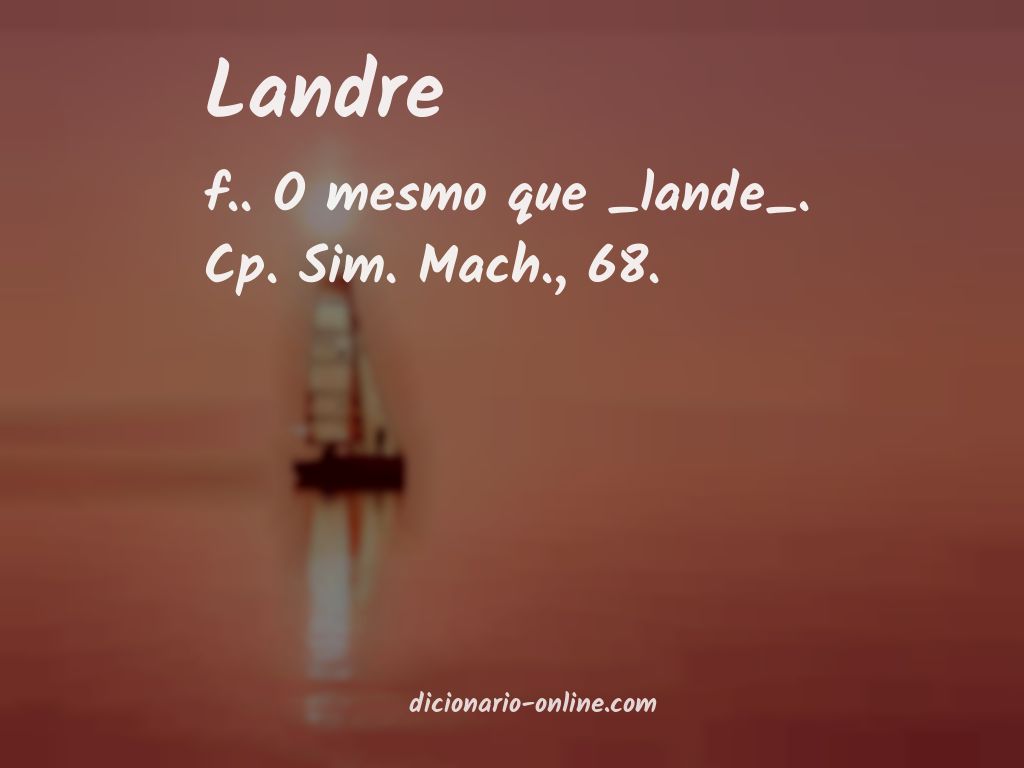 Significado de landre