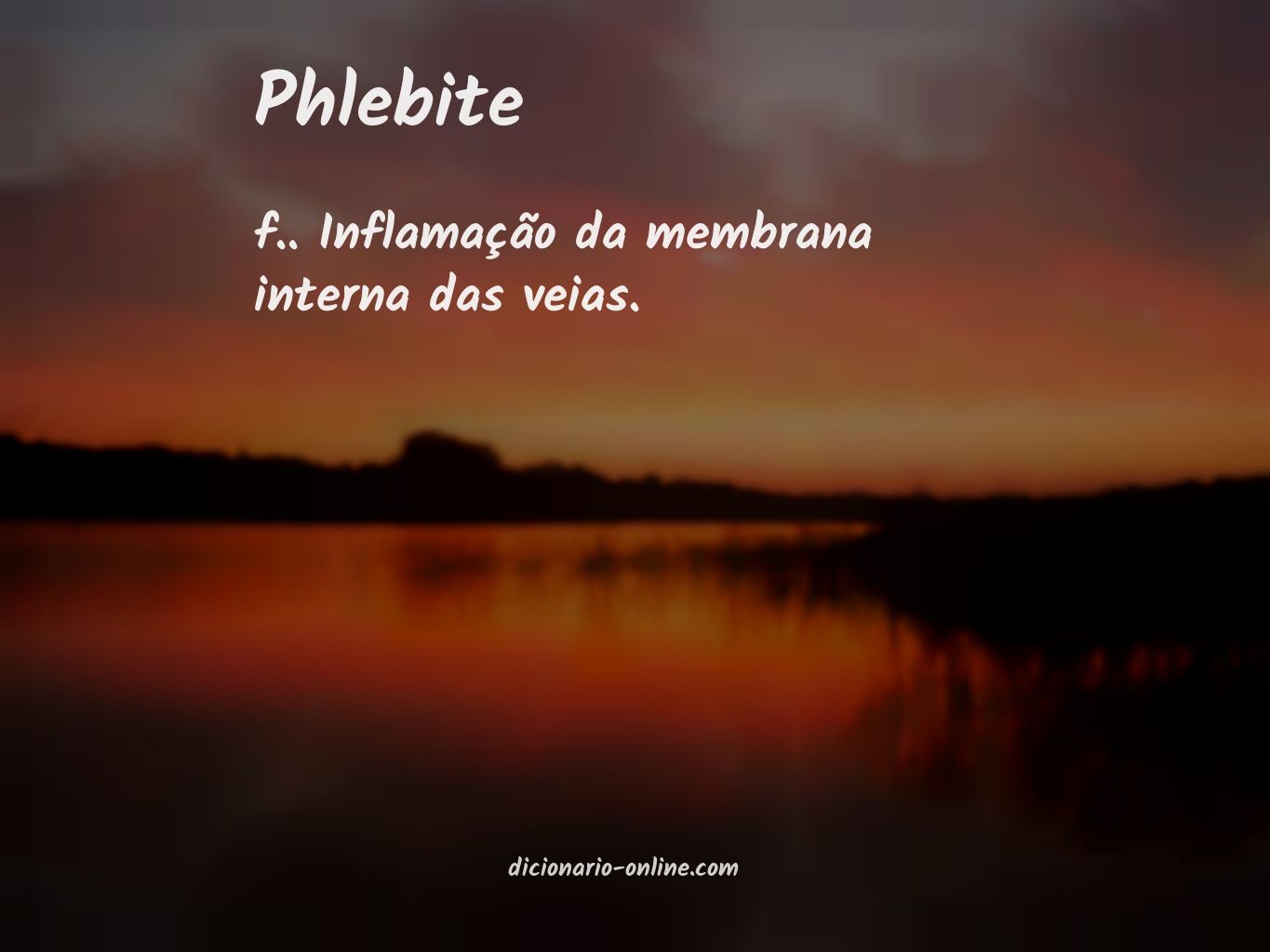 Significado de phlebite