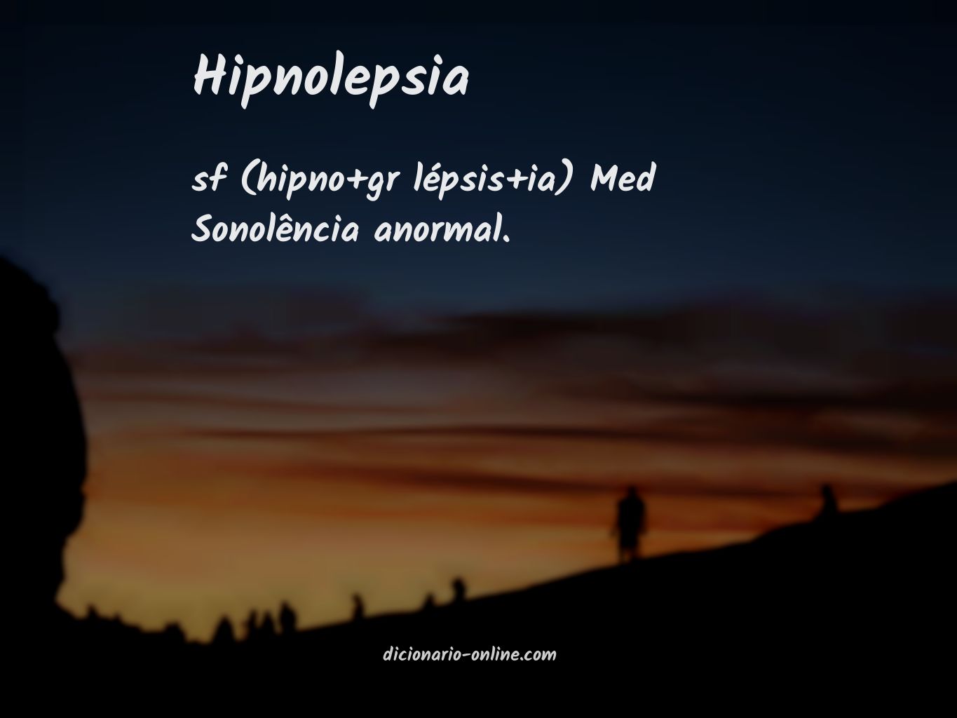 Significado de hipnolepsia