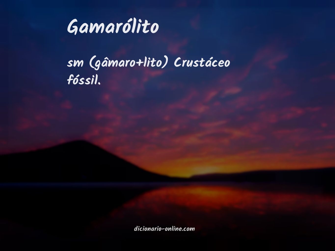 Significado de gamarólito