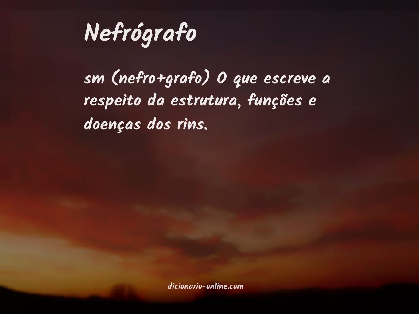 Significado de nefrógrafo