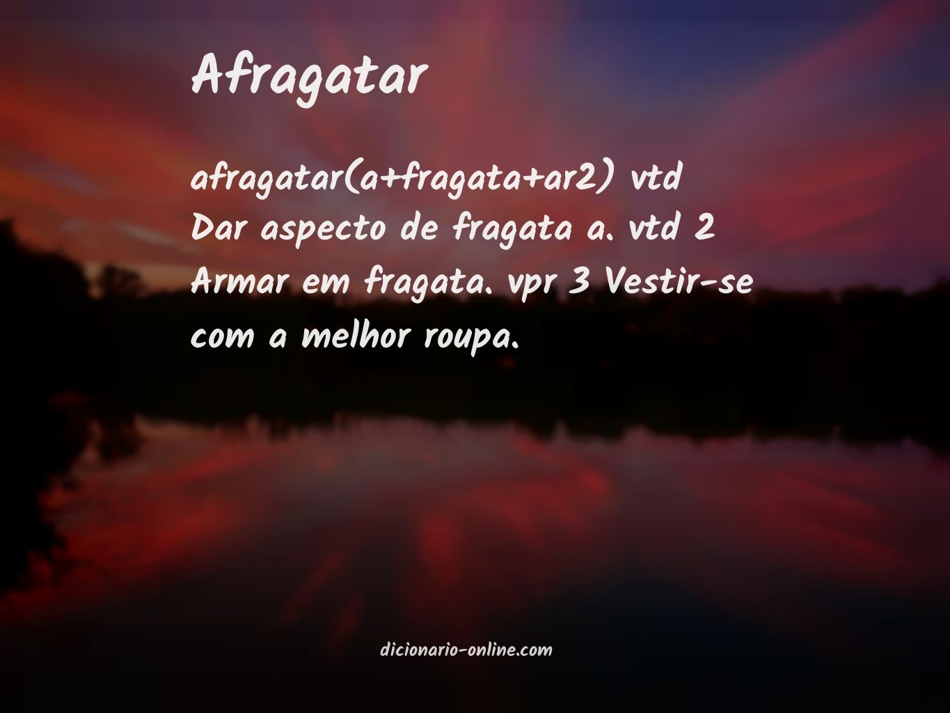 Significado de afragatar