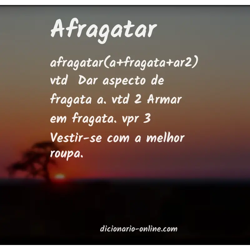 Significado de afragatar