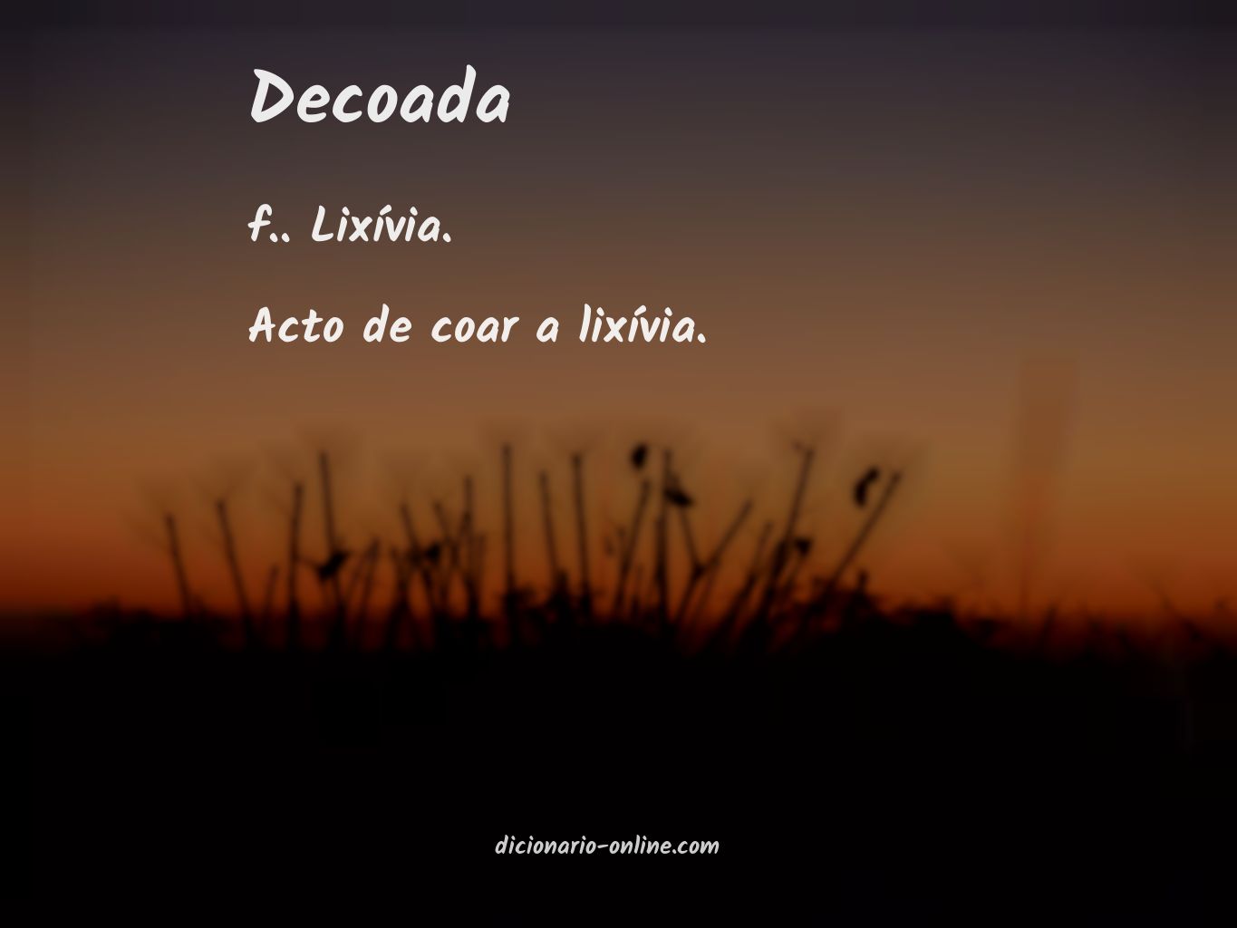 Significado de decoada