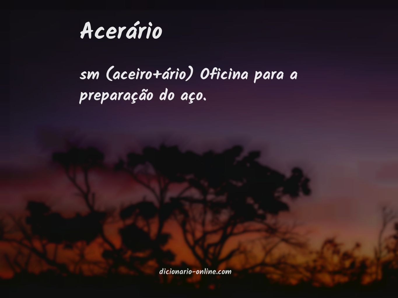 Significado de acerário