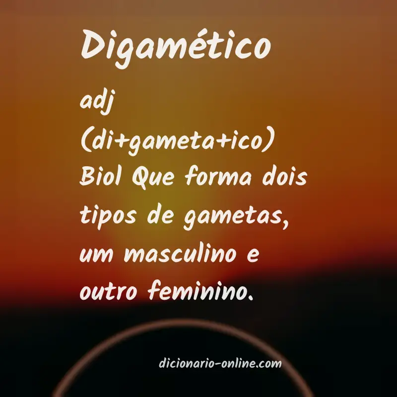 Significado de digamético