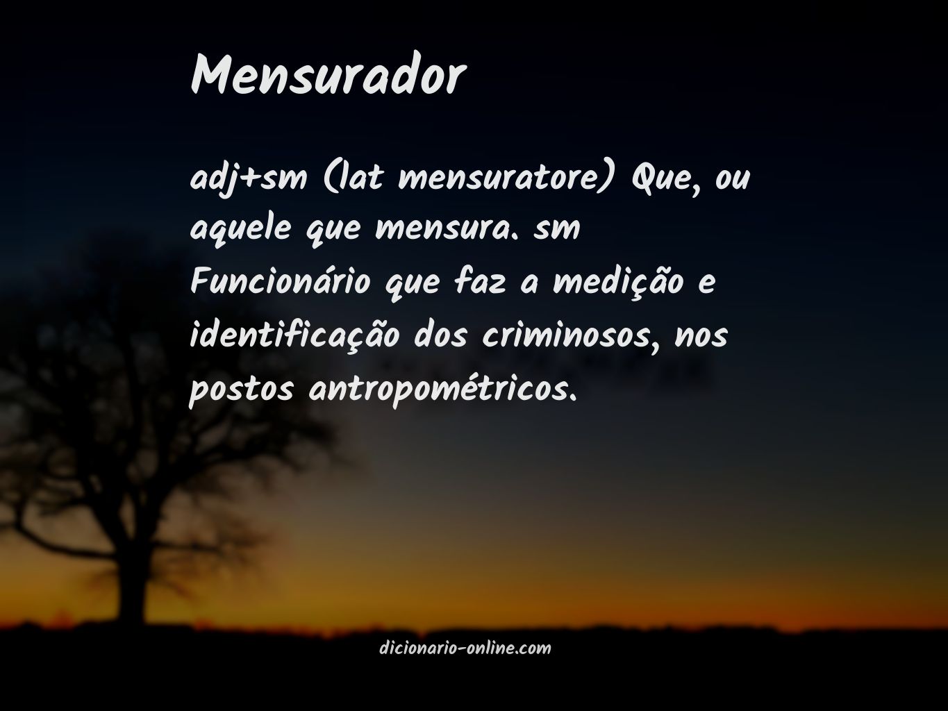 Significado de mensurador