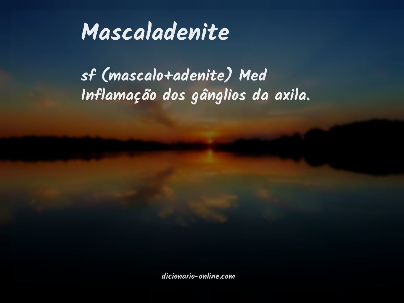Significado de mascaladenite