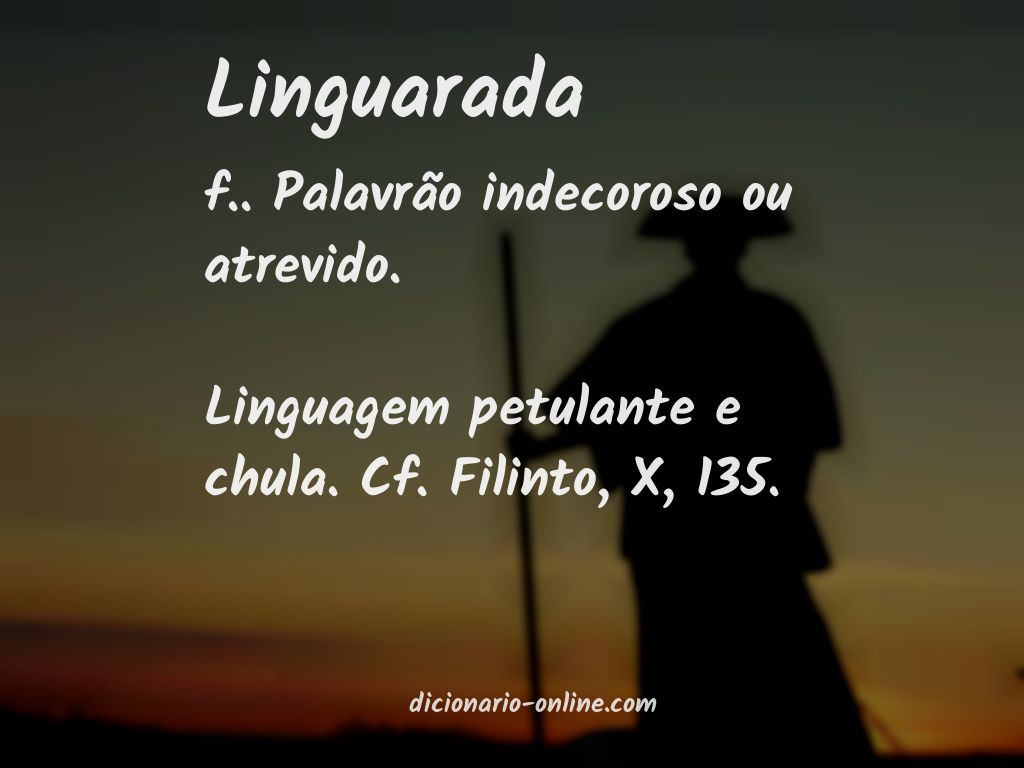 Significado de linguarada