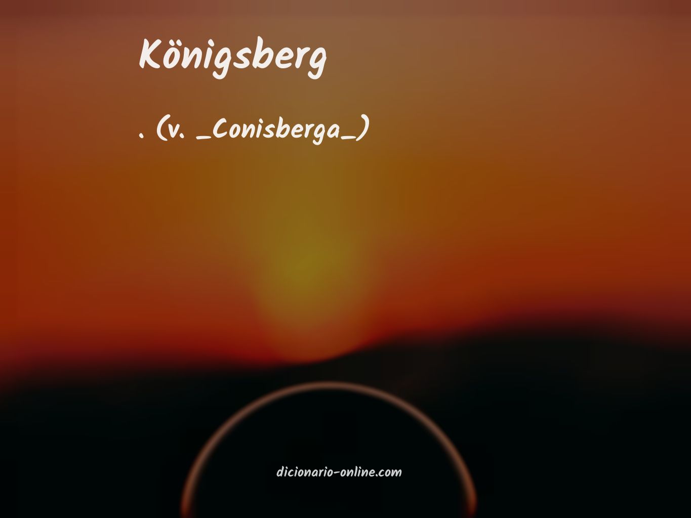 Significado de königsberg