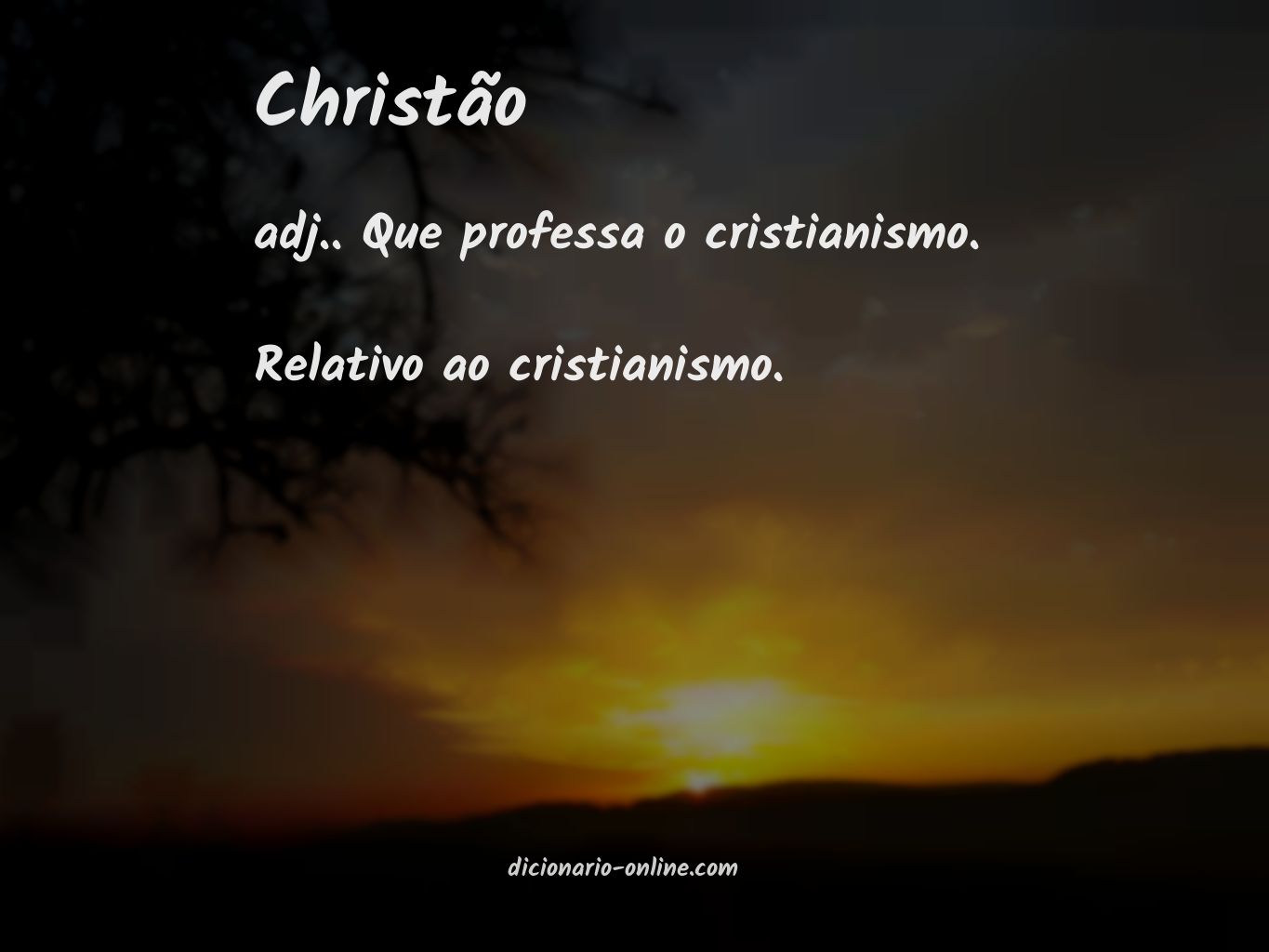 Significado de christão