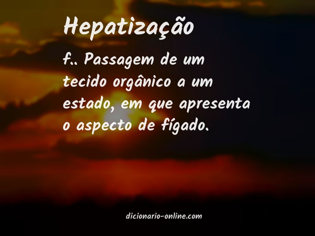 Significado de hepatização