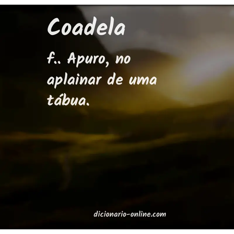 Significado de coadela