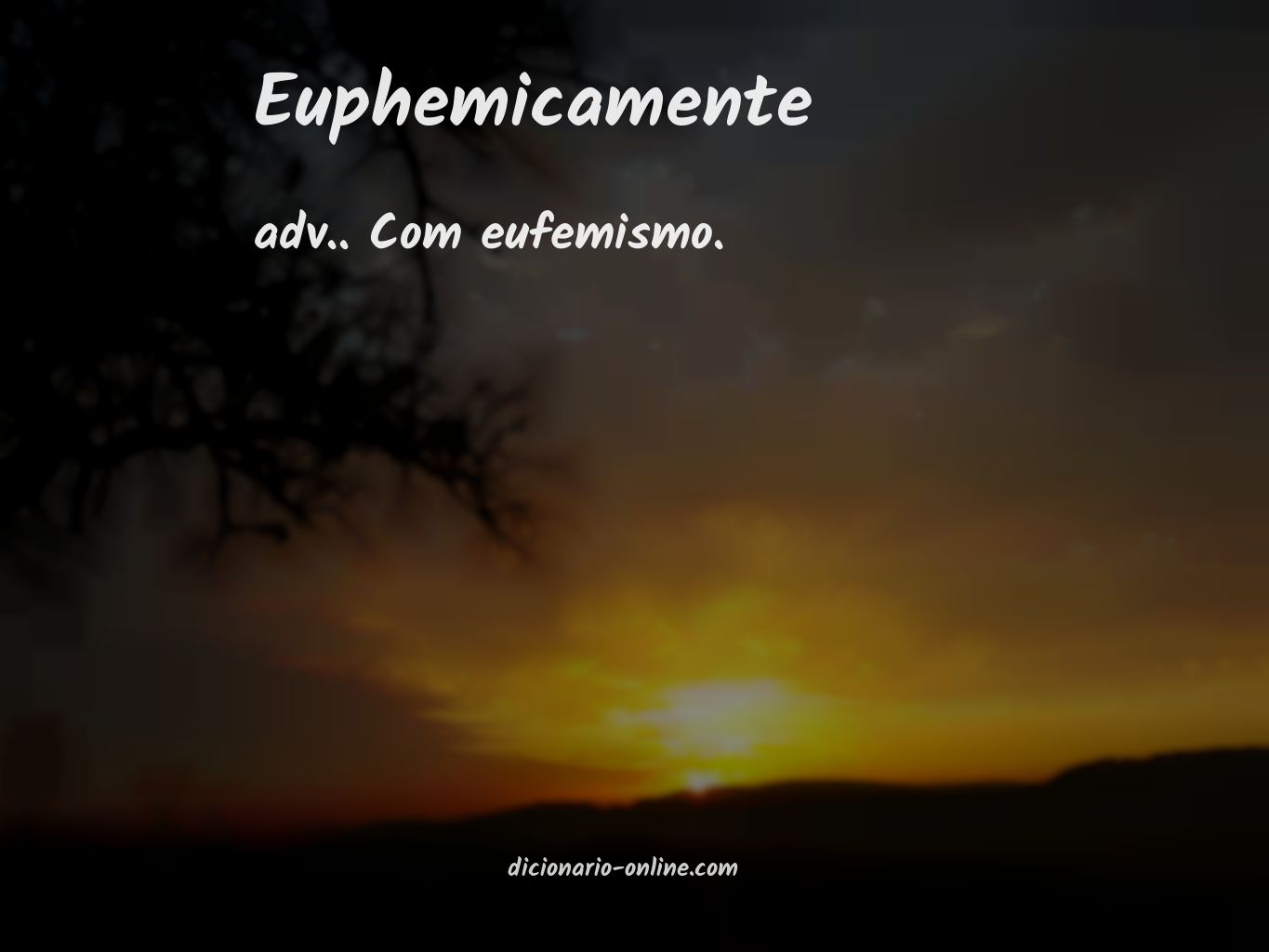 Significado de euphemicamente