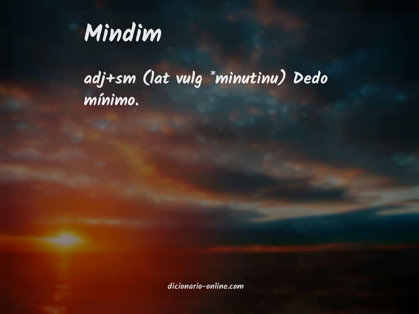 Significado de mindim