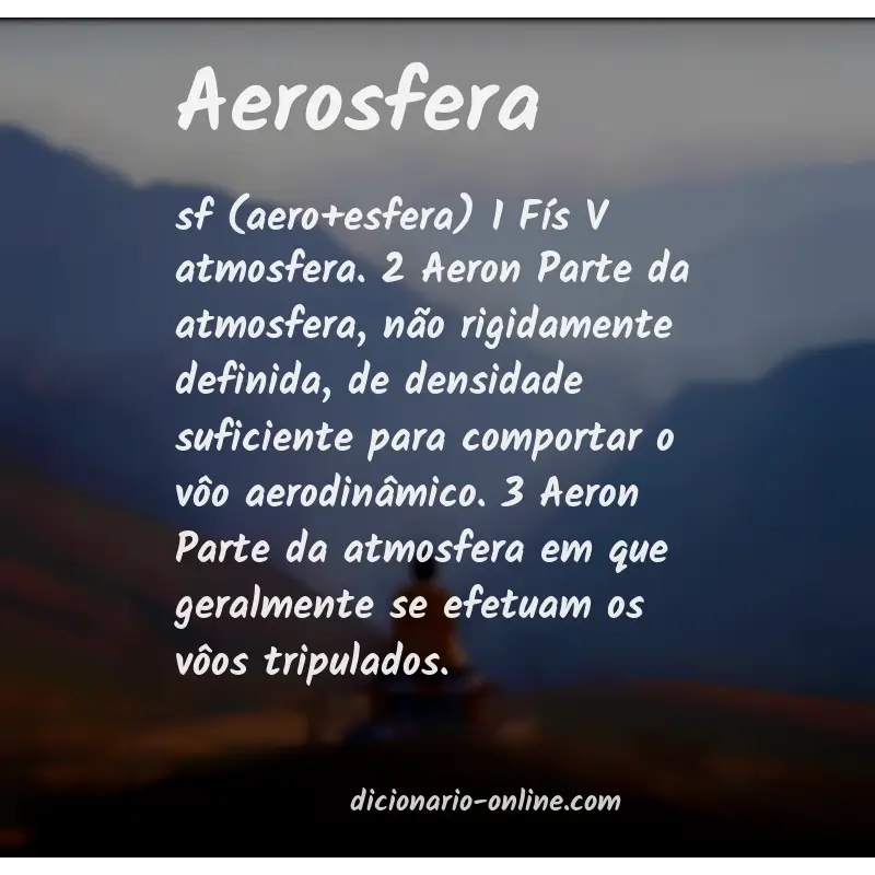 Significado de aerosfera
